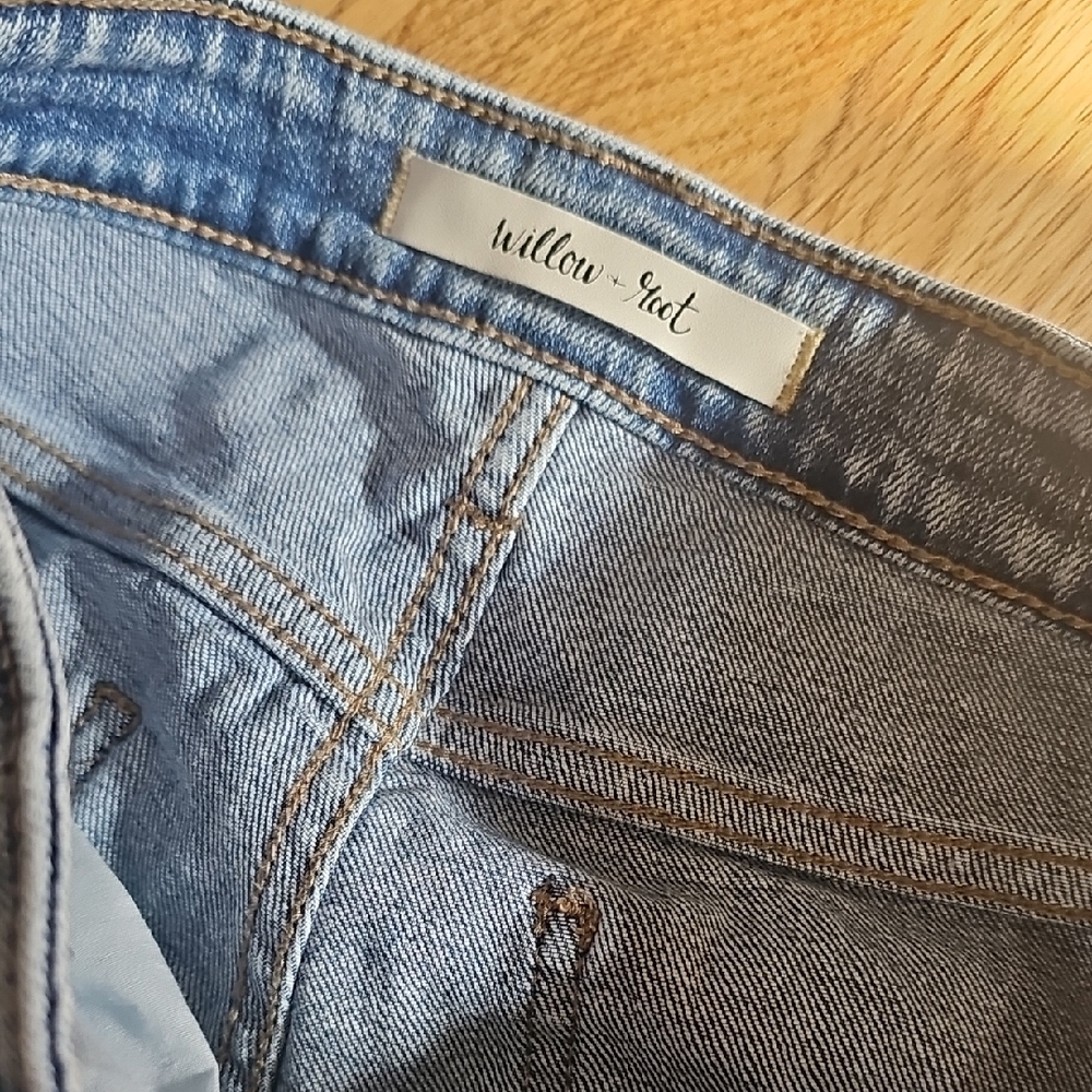 Willow & Root Light Blue Denim Jeans, Mom Fit